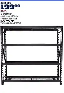 RONA 4-shelf unit offer