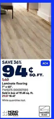RONA MONO SERRA Laminate flooring offer