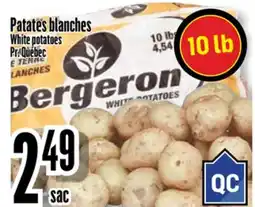 Bonanza Patates blanches offer