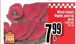 Bonanza Bifteck français offer