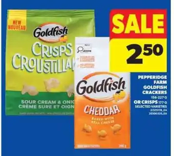 Real Canadian Superstore Pepperidge Farm Goldfish Crackers or Crisps offer