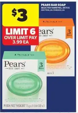 Real Canadian Superstore Pears Bar Soap offer