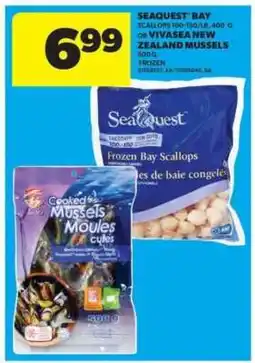 Real Canadian Superstore Seaquest Bay Scallops or Vivasea New Zealand Mussels offer