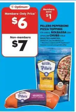 Real Canadian Superstore Pillers Pepperoni Pizza Topping offer