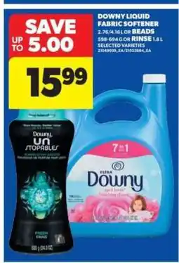 Real Canadian Superstore Downy Liquid Fabric Softener or Beads offer
