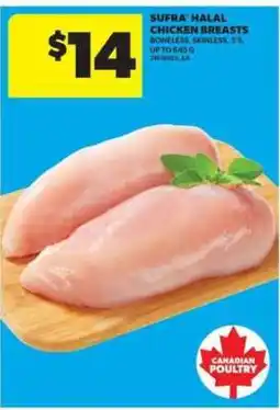 Real Canadian Superstore SUFRA HALAL CHICKEN BREASTS offer