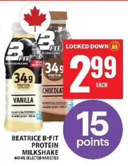 Food Basics Beatrice B-Fit Protein Milkshake offer