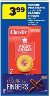 Real Canadian Superstore Christie Peek Freans or Cadbury Fingers offer
