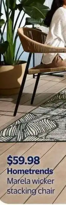 Hometrends Marela wicker stacking chair