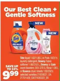Real Canadian Superstore Tide, Downy, Gain, Bounce Products offer