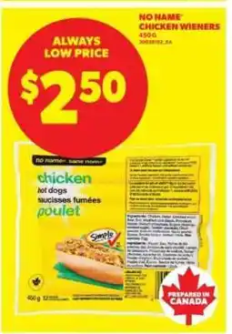 Real Canadian Superstore NO NAME CHICKEN WIENERS offer