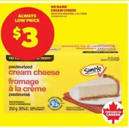 Real Canadian Superstore No Name Cream Cheese offer