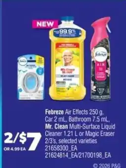 Real Canadian Superstore Febreze Air Effects, Mr. Clean Multi-Surface Liquid Cleaner, Magic Eraser offer