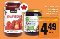 Food Basics Selection Jam / Life Smart Naturalia Fruit Spread offer