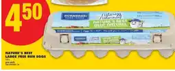 No Frills NATURE'S BEST LARGE FREE RUN EGGS offer