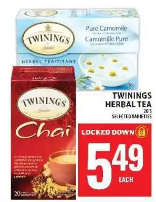 Food Basics TWININGS HERBAL TEA offer