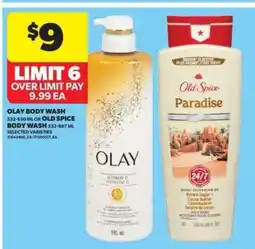 Real Canadian Superstore Olay Body Wash or Old Spice Body Wash offer