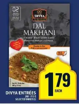 Food Basics DIVYA ENTRÉES offer