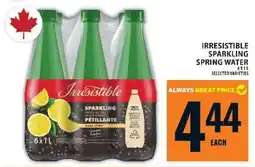 Food Basics Irresistible Sparkling Spring Water offer