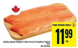 Food Basics Steelhead Trout Fish Fillet Family Pack offer