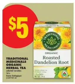 No Frills TRADITIONAL MEDICINALS ORGANIC HERBAL TEA offer