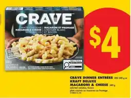 No Frills CRAVE DINNER ENTRÉES or KRAFT DELUXE MACARONI & CHEESE offer