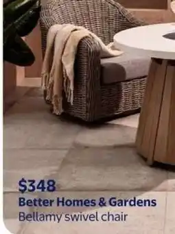 Walmart Bellamy swivel chair offer