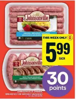 Food Basics JOHNSONVILLE DINNER, BREAKFAST OR SMOKED SAUSAGES offer