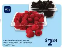 Walmart RASPBERRIES OR BLACKBERRIES offer