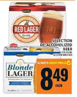 Food Basics SELECTION DE-ALCOHOLIZED BEER offer