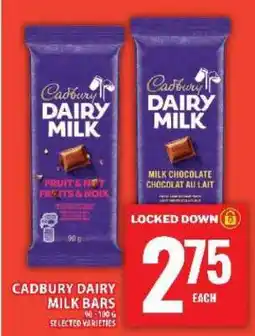 Food Basics CADBURY DAIRY MILK BARS offer