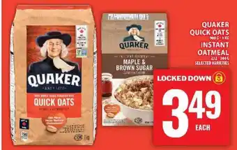 Food Basics Quaker Quick Oats & Instant Oatmeal offer