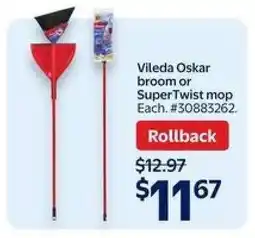Walmart Vileda Oskar Broom or SuperTwist Mop offer