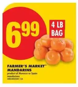 No Frills FARMER'S MARKET MANDARINS offer