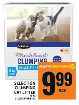 Food Basics SELECTION CLUMPING CAT LITTER offer