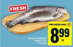 Food Basics Whole Rainbow Trout Fish offer