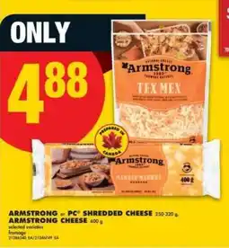 No Frills Armstrong or PC Shredded Cheese offer