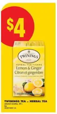 No Frills TWININGS TEA or HERBAL TEA offer