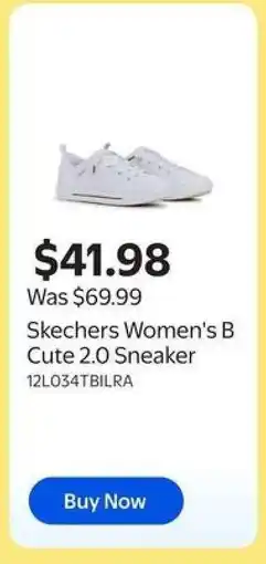 Walmart Skechers Women's B Cute 2.0 Sneaker offer