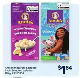 Walmart ANNIE’S MACARONI & CHEESE offer