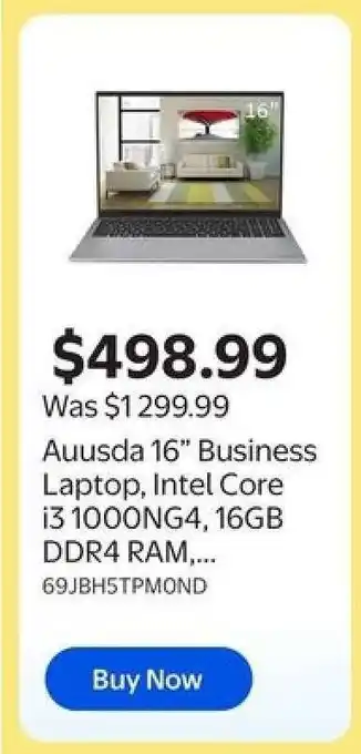 Auusda 16” Business Laptop