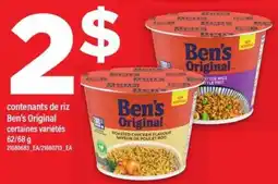 Maxi Ben's Original Rice Containers offer