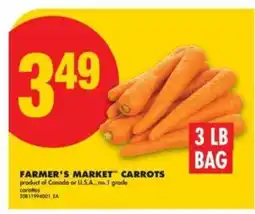 No Frills FARMER'S MARKET CARROTS offer