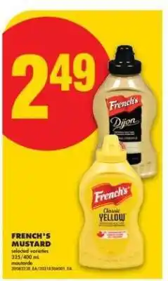 No Frills French's Mustard offer