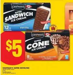 No Frills Chapman's Super Novelties offer