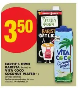 No Frills EARTH'S OWN BARISTA or VITA COCO COCONUT WATER offer