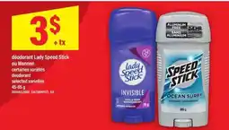 Maxi déodorant Lady Speed Stick ou Mennen offer