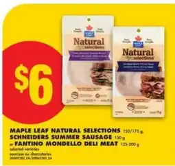 No Frills MAPLE LEAF NATURAL SELECTIONS offer