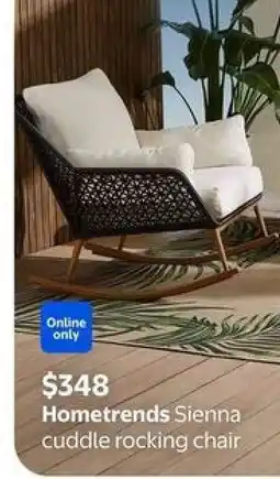 Walmart Hometrends Sienna Cuddle Rocking Chair offer