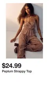 H&M Peplum Strappy Top offer